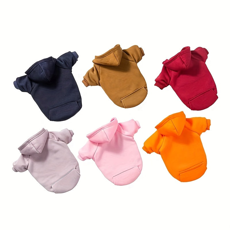 Sweat à capuche pour chiens et chats – Pull over en polyester, toutes saisons