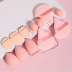 Coffret de 12 Éponges de Maquillage Polyvalentes – 3 Poudriers, 3 Mini Coussinets, 3 Beauty Blenders et 3 Mini Beauty Blenders