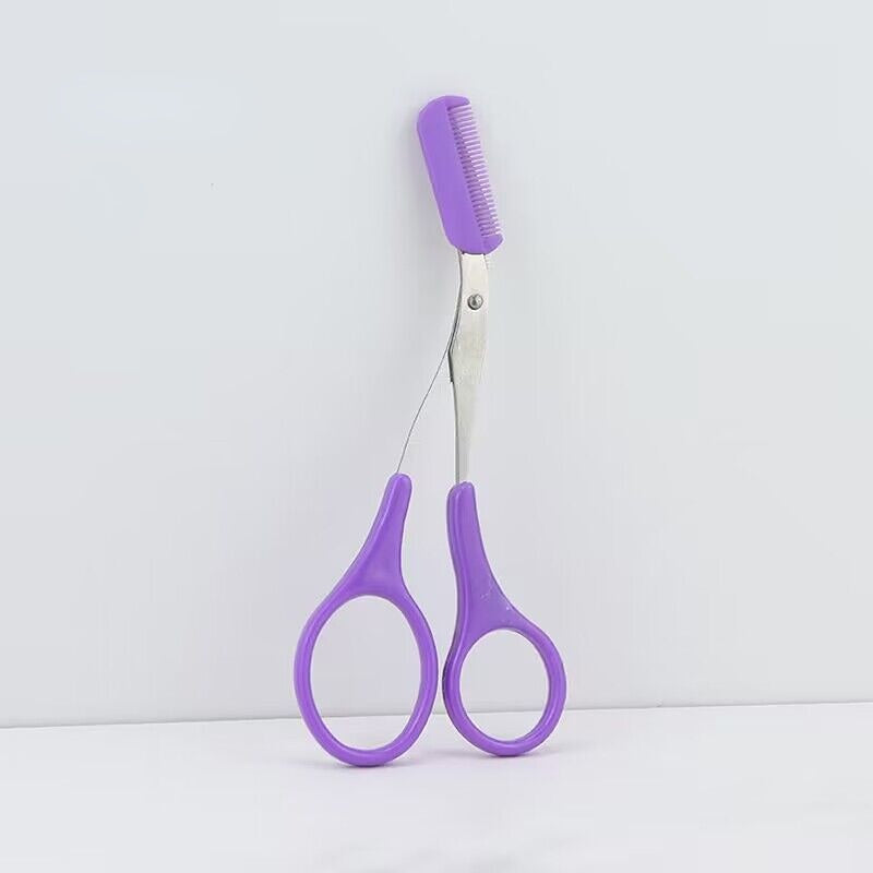 Ciseaux à sourcils avec peigne –  Acier inoxydable