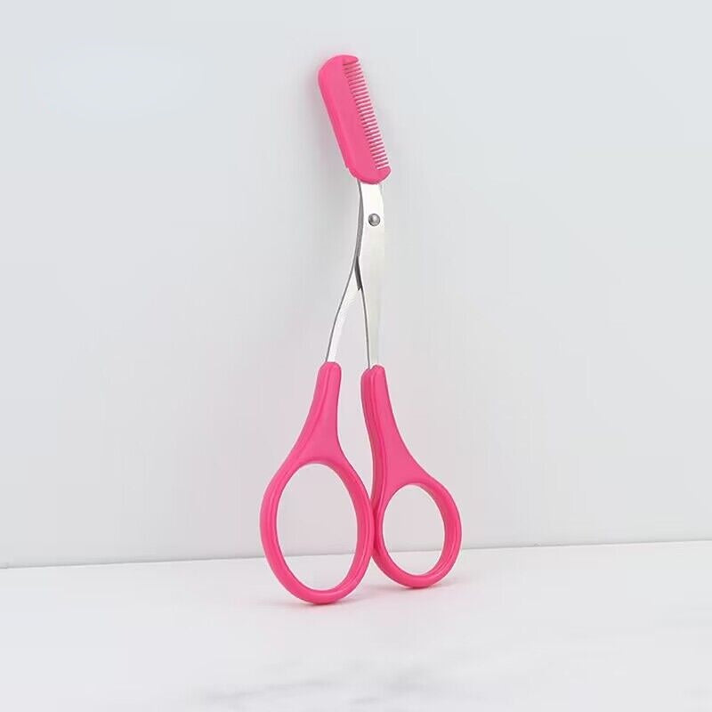 Ciseaux à sourcils avec peigne –  Acier inoxydable