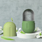 Rouleau de glace pour le visage – Anti-poches yeux, massage facial raffermissant, cube réutilisable et étanche pour soin éclat & beauté de la peau