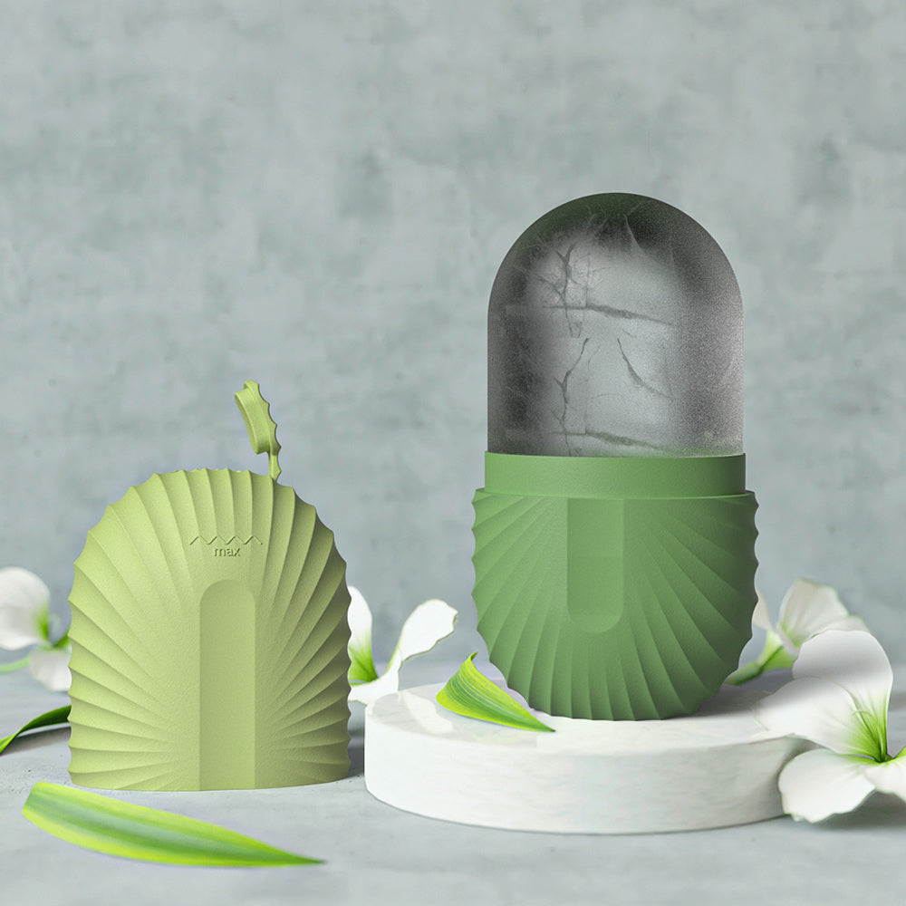 Rouleau de glace pour le visage – Anti-poches yeux, massage facial raffermissant, cube réutilisable et étanche pour soin éclat & beauté de la peau