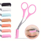 Ciseaux à sourcils avec peigne –  Acier inoxydable