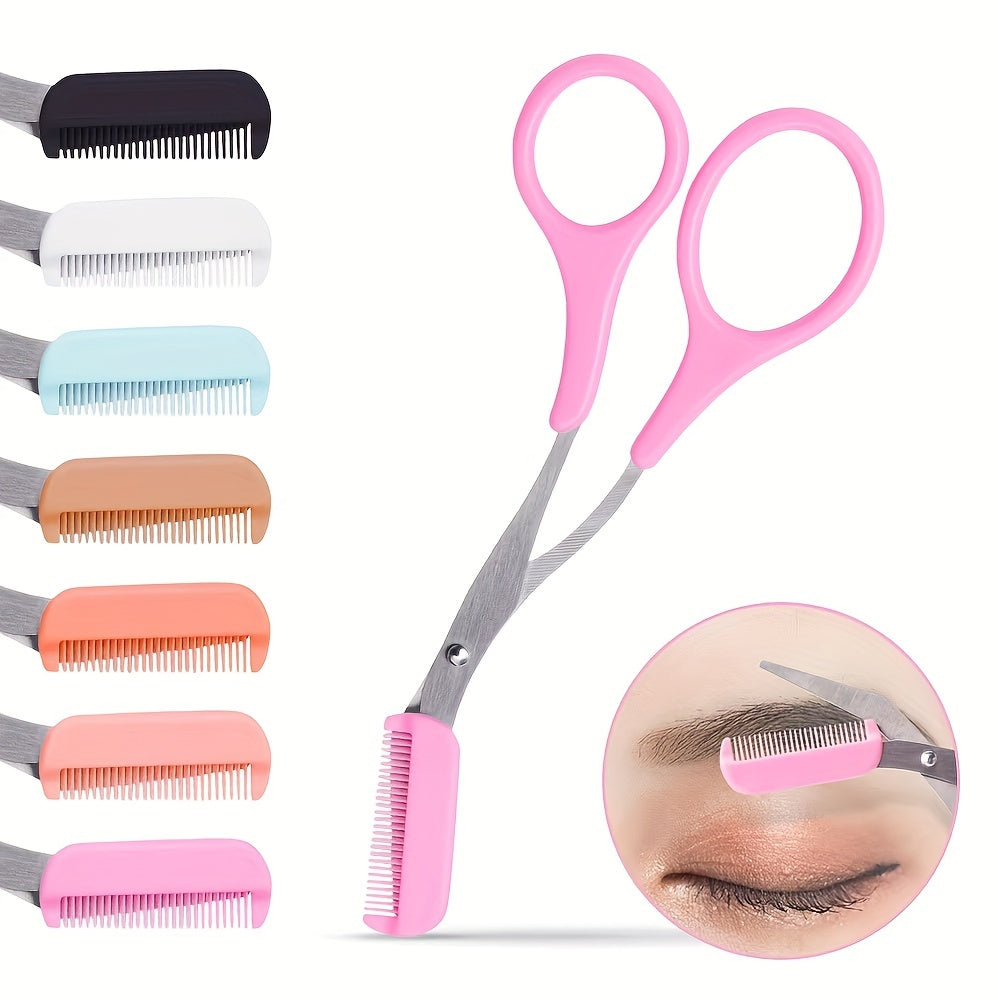 Ciseaux à sourcils avec peigne –  Acier inoxydable