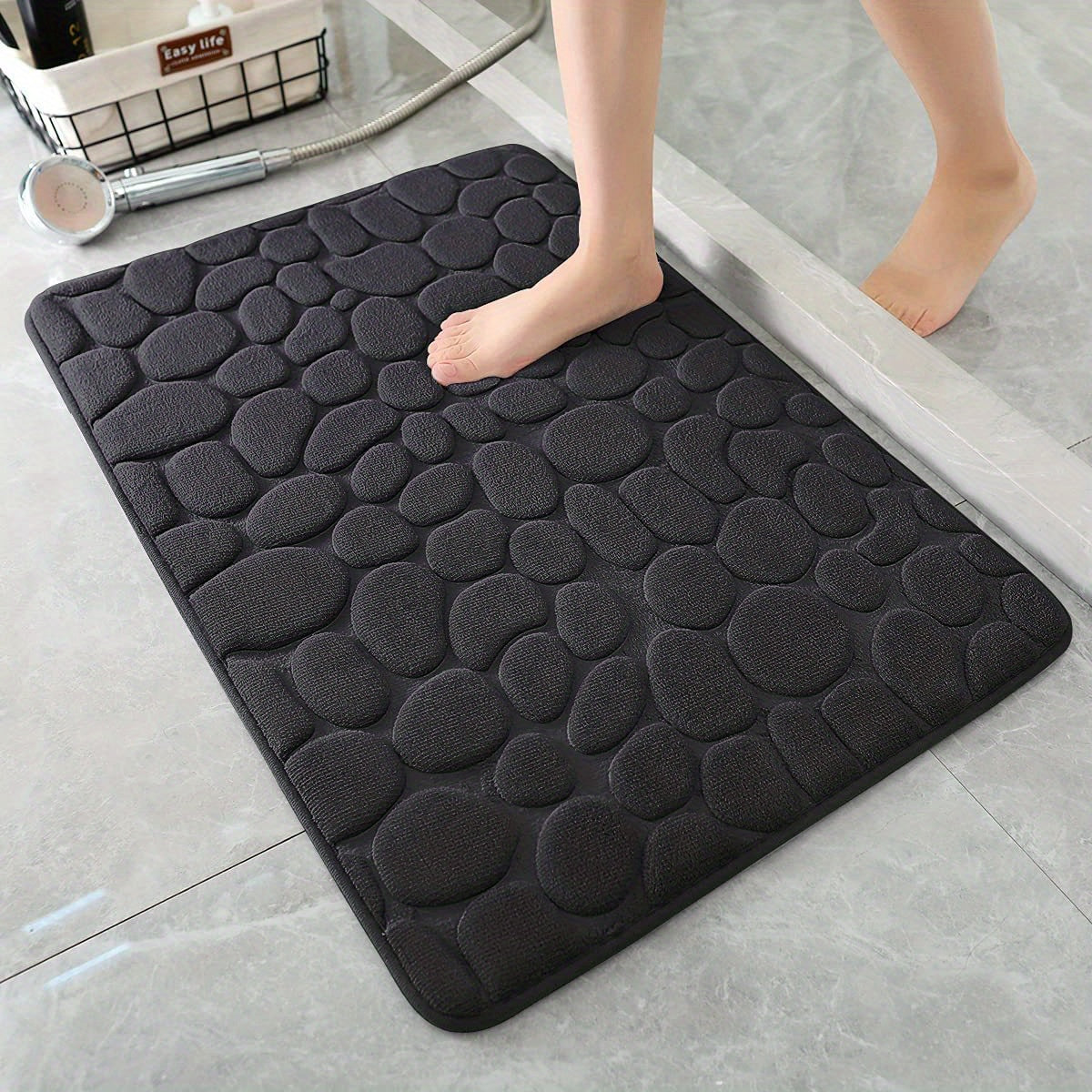 Tapis de Bain Doux en Mousse à Mémoire de Forme – Confort & Absorption Rapide