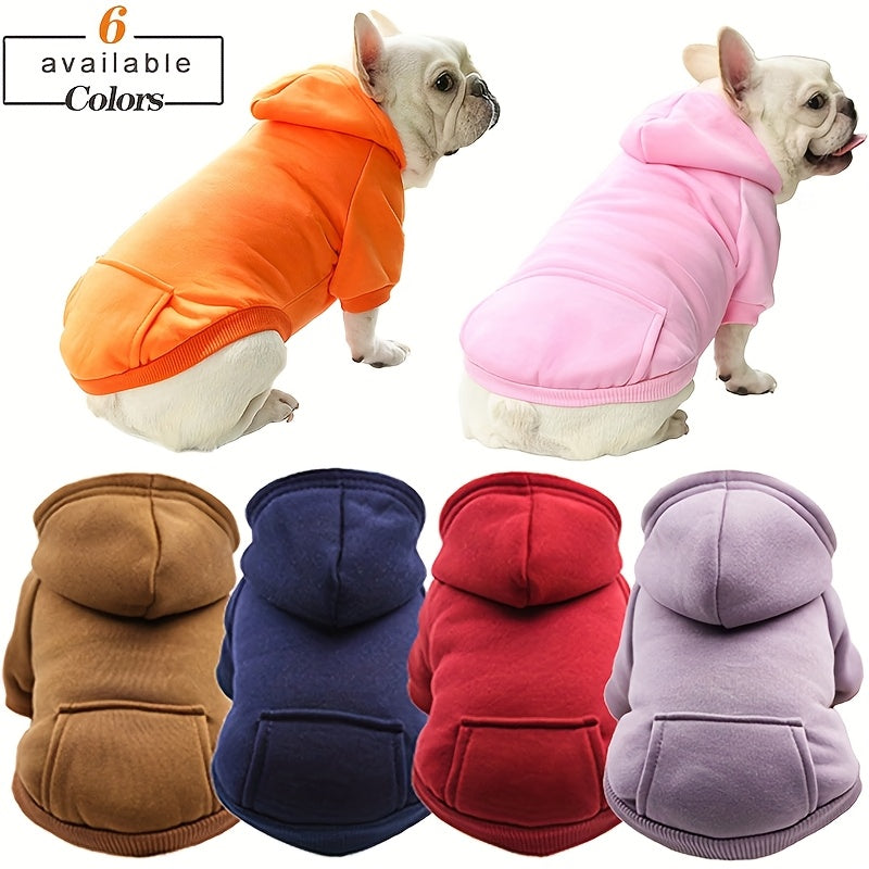 Sweat à capuche pour chiens et chats – Pull over en polyester, toutes saisons