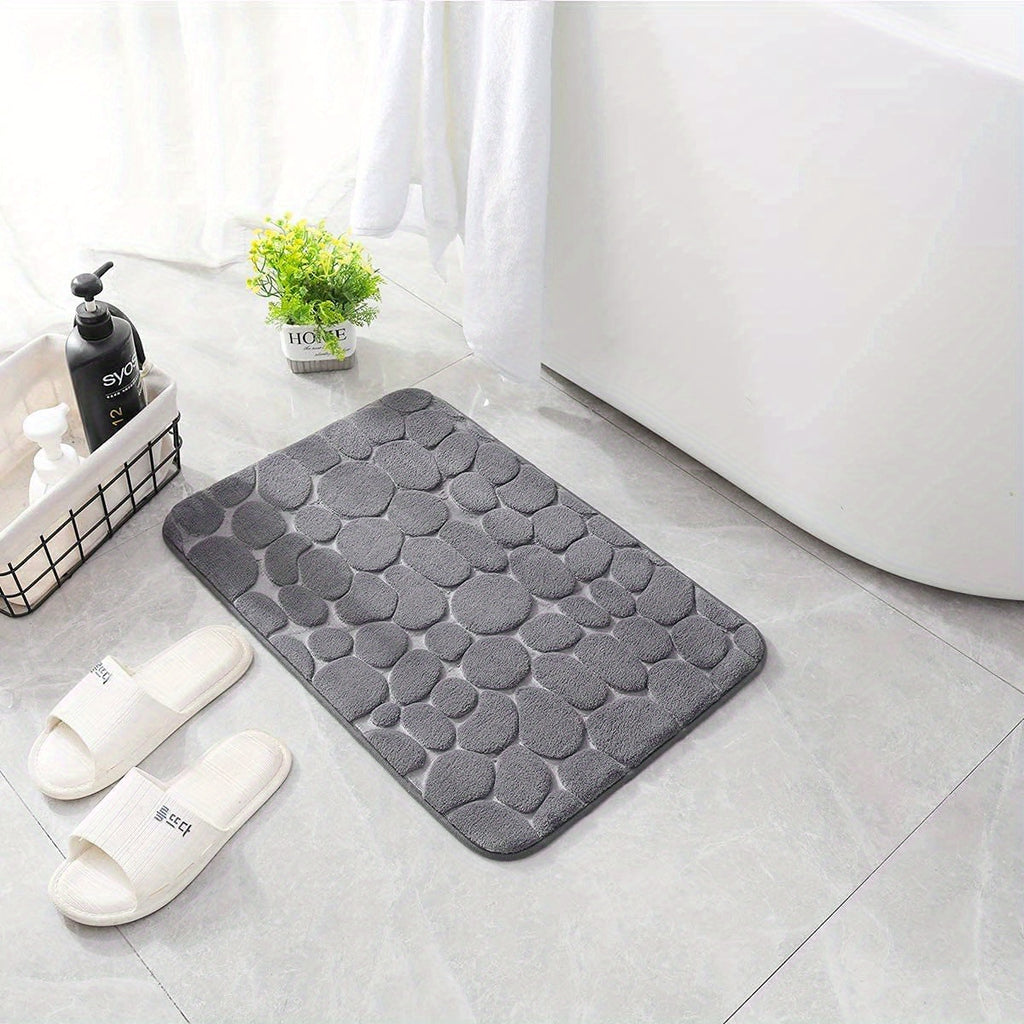 Tapis de Bain Doux en Mousse à Mémoire de Forme – Confort & Absorption Rapide