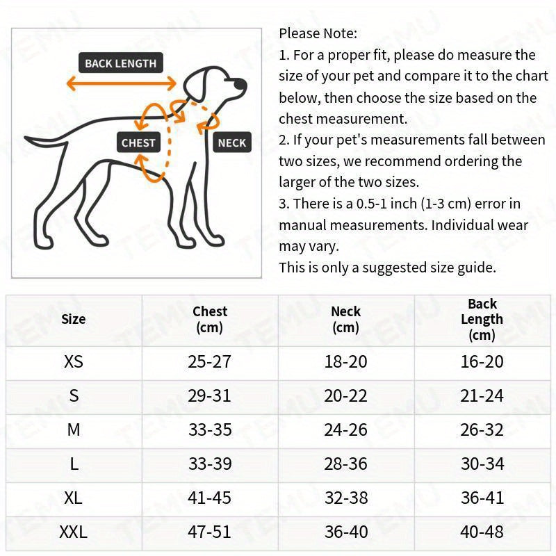Sweat à capuche pour chiens et chats – Pull over en polyester, toutes saisons