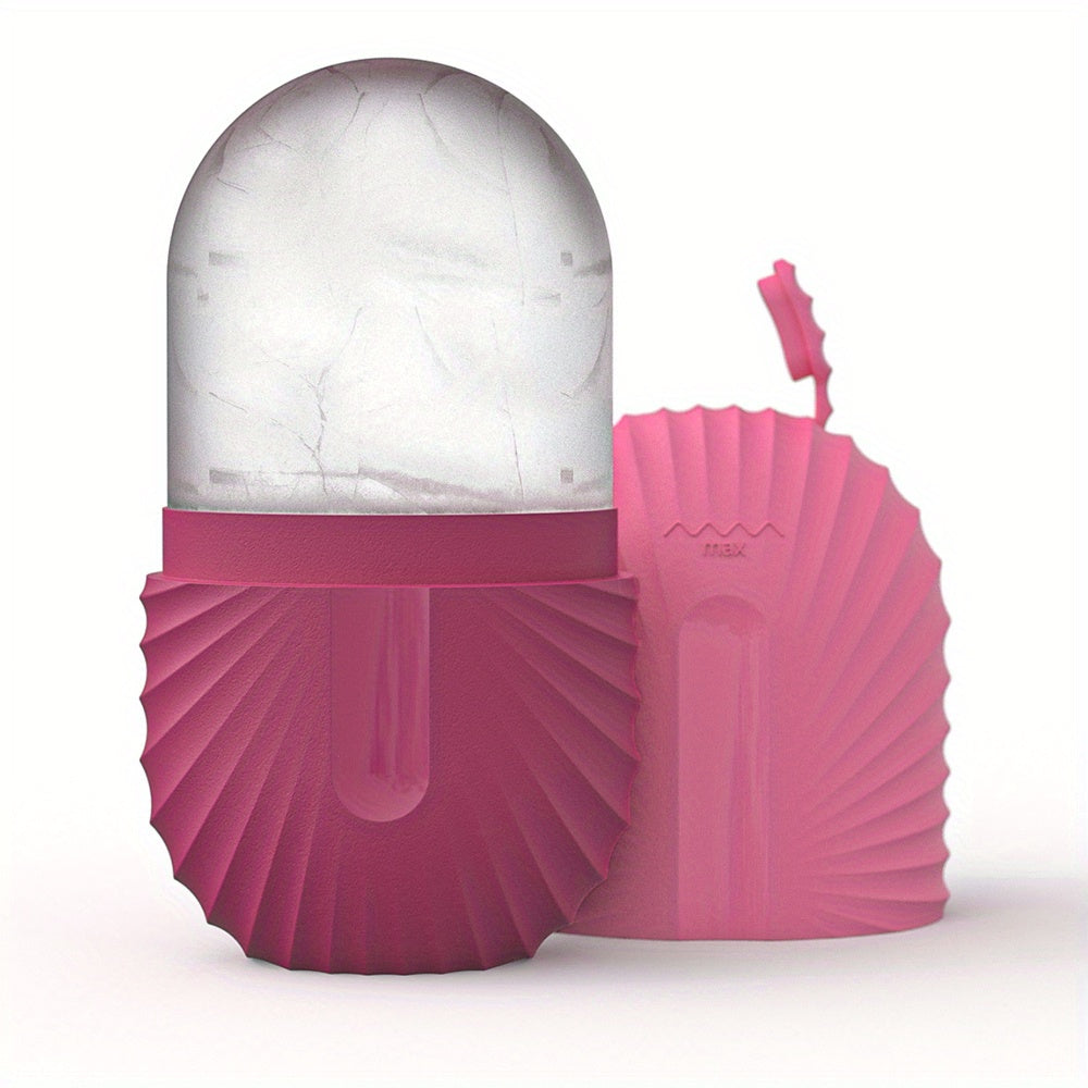 Rouleau de glace pour le visage – Anti-poches yeux, massage facial raffermissant, cube réutilisable et étanche pour soin éclat & beauté de la peau