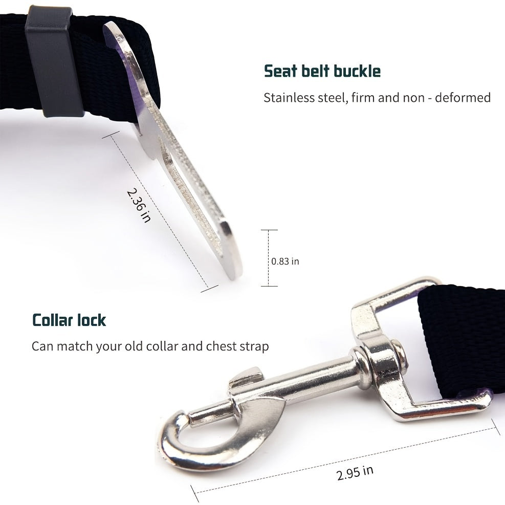 Ceinture de Sécurité Rétractable et Réglable pour Animaux