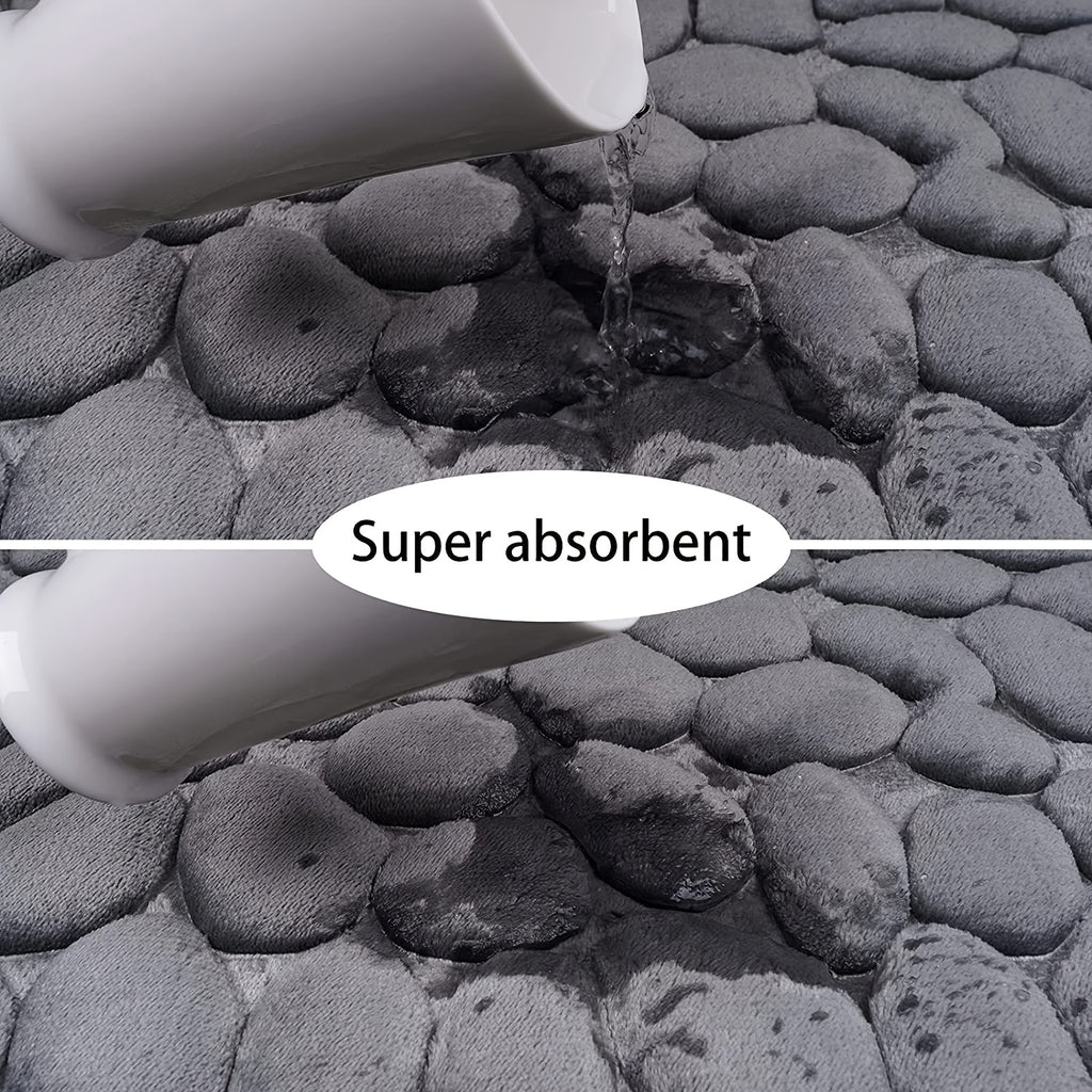 Tapis de Bain Doux en Mousse à Mémoire de Forme – Confort & Absorption Rapide
