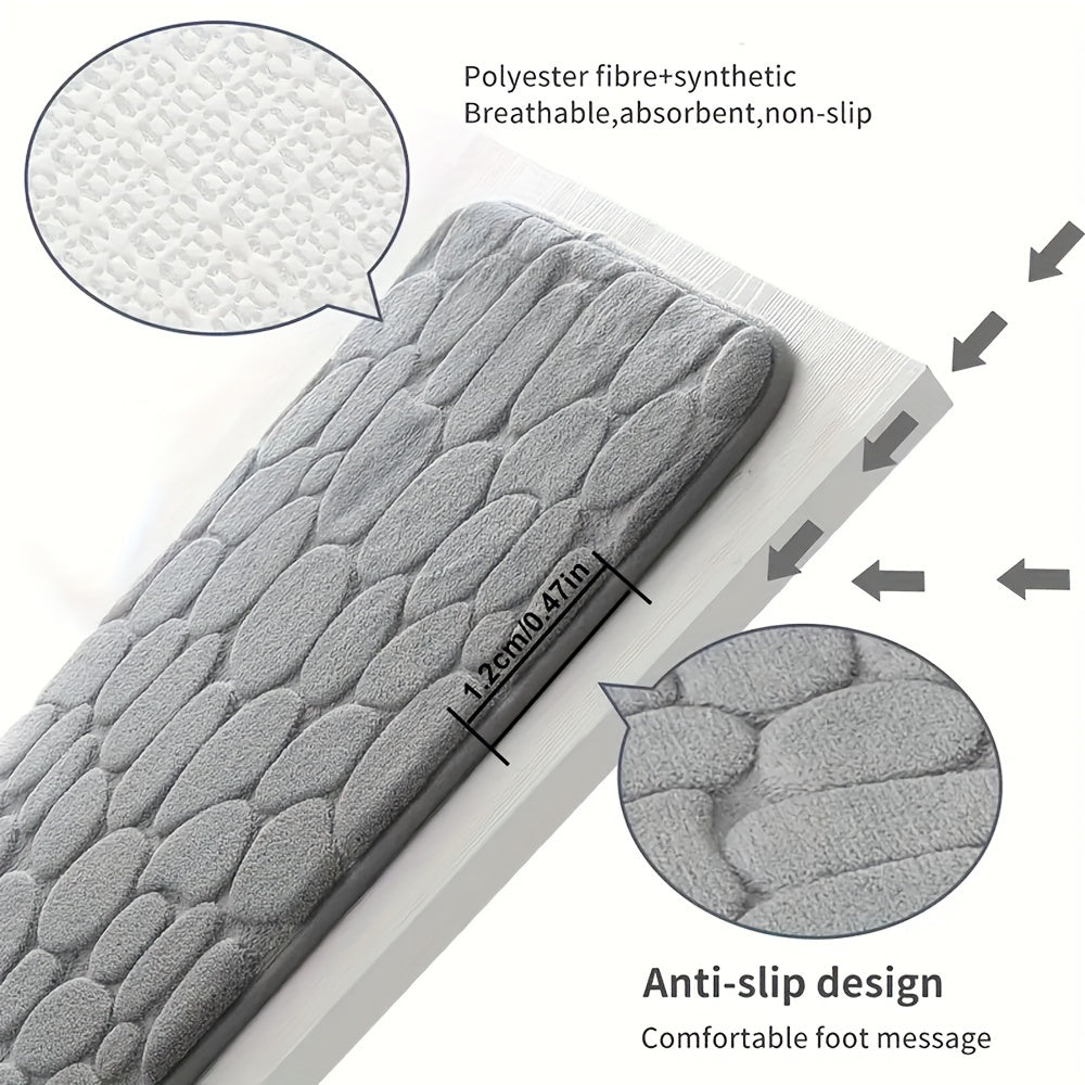 Tapis de Bain Doux en Mousse à Mémoire de Forme – Confort & Absorption Rapide