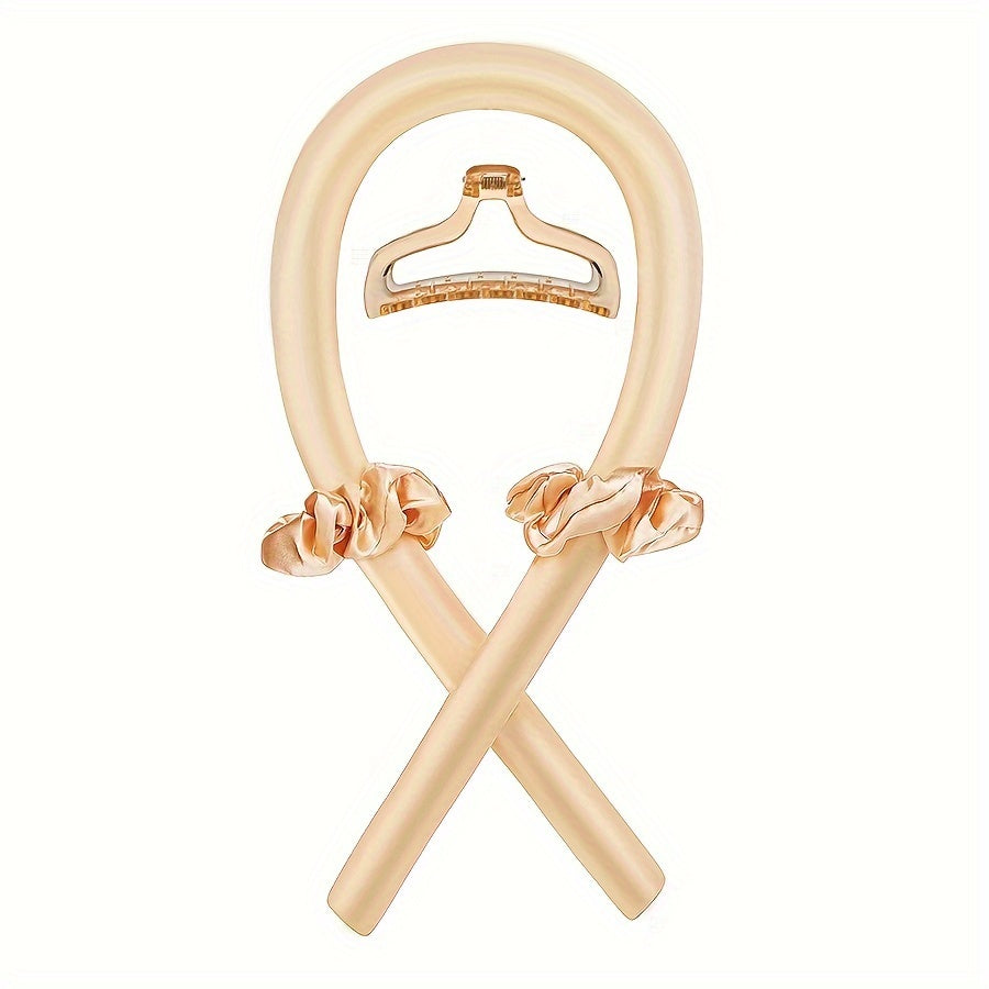 Ensemble Serre-Tête Et Chouchou en soie - Boucles sans chaleur