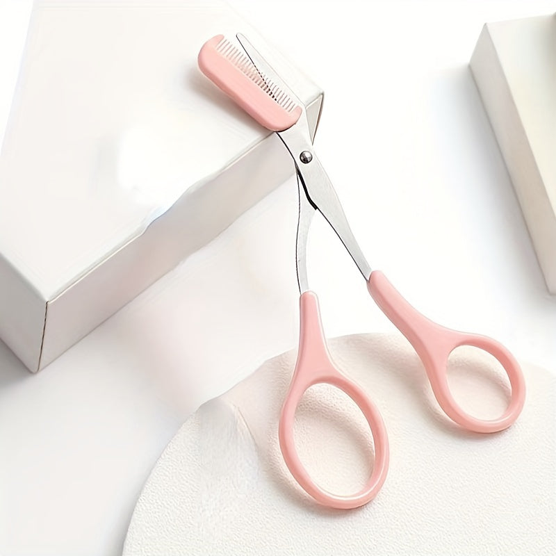 Ciseaux à sourcils avec peigne –  Acier inoxydable