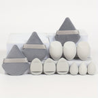 Coffret de 12 Éponges de Maquillage Polyvalentes – 3 Poudriers, 3 Mini Coussinets, 3 Beauty Blenders et 3 Mini Beauty Blenders