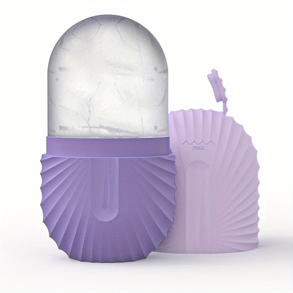 Rouleau de glace pour le visage – Anti-poches yeux, massage facial raffermissant, cube réutilisable et étanche pour soin éclat & beauté de la peau