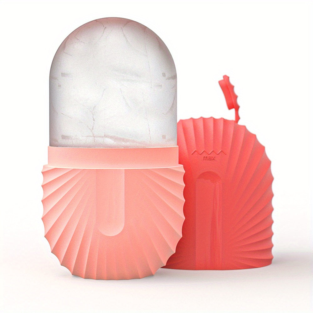 Rouleau de glace pour le visage – Anti-poches yeux, massage facial raffermissant, cube réutilisable et étanche pour soin éclat & beauté de la peau