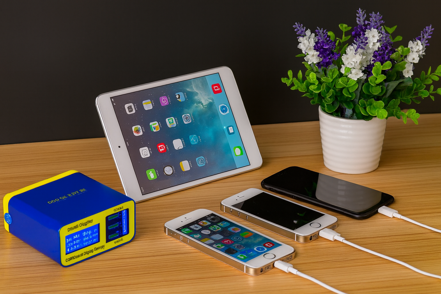 Chargeur USB Intelligent MECHANIC iCharge 6M – 6 Ports, Charge Rapide avec Écran Digital