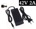 Chargeur Batterie 36V 2A – Sortie 42V 2A, Entrée 100-240V AC, Compatible Lithium, Li-ion et Li-Poly pour Batterie 36V 10S