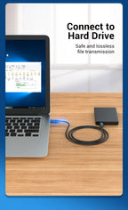Vention Câble USB Mâle à Mâle | Extension USB 2.0 / 3.0 Haute Vitesse – Câble Extender pour Transfert de Données, Haut-parleur, Radiateur, Webcam HD, Voiture