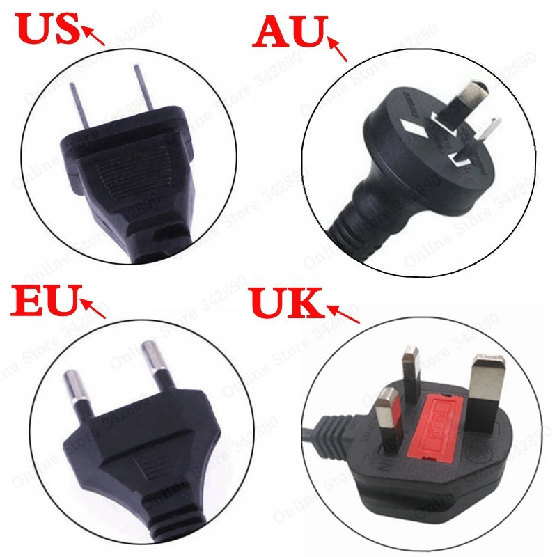 Chargeur Batterie 36V 2A – Sortie 42V 2A, Entrée 100-240V AC, Compatible Lithium, Li-ion et Li-Poly pour Batterie 36V 10S