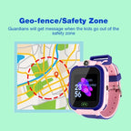 Montre Connectée pour Enfants avec Localisation GPS, Caméra, Vidéo, Musique, Jeux, Réveil et Calculatrice