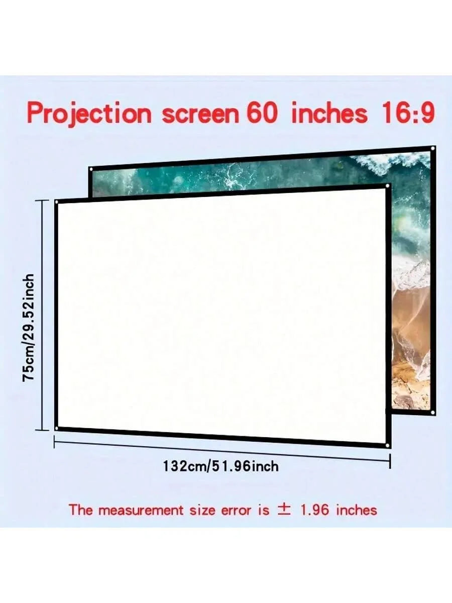Mini Vidéoprojecteur Portable Full HD 1080P – Avec Télécommande, Compatible Smartphones, USB et Appareils Multimédias