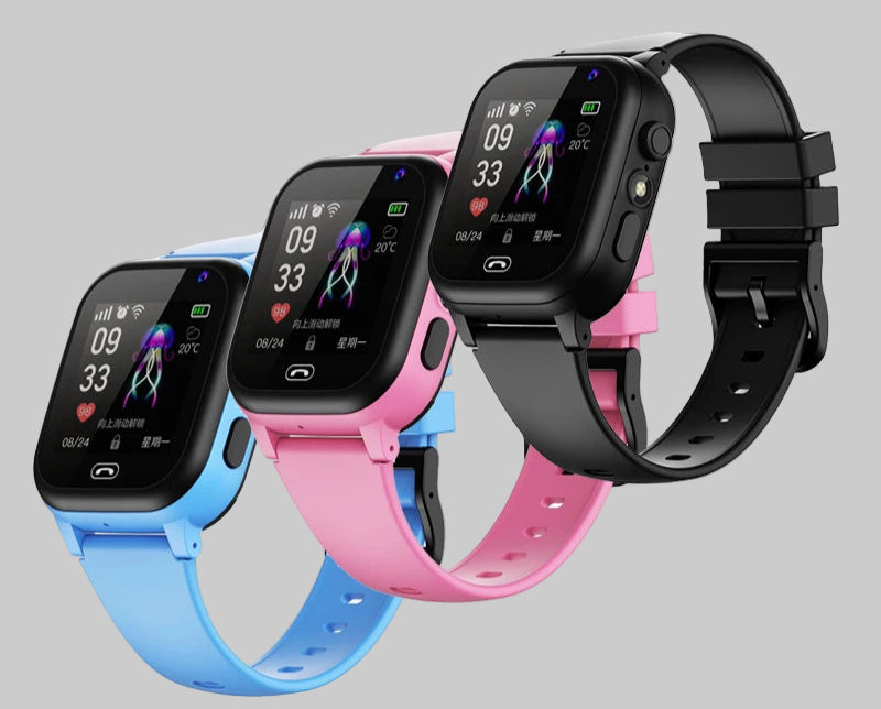 Montre Connectée pour Enfants avec Localisation GPS, Caméra, Vidéo, Musique, Jeux, Réveil et Calculatrice