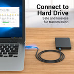 Vention Câble USB Mâle à Mâle | Extension USB 2.0 / 3.0 Haute Vitesse – Câble Extender pour Transfert de Données, Haut-parleur, Radiateur, Webcam HD, Voiture