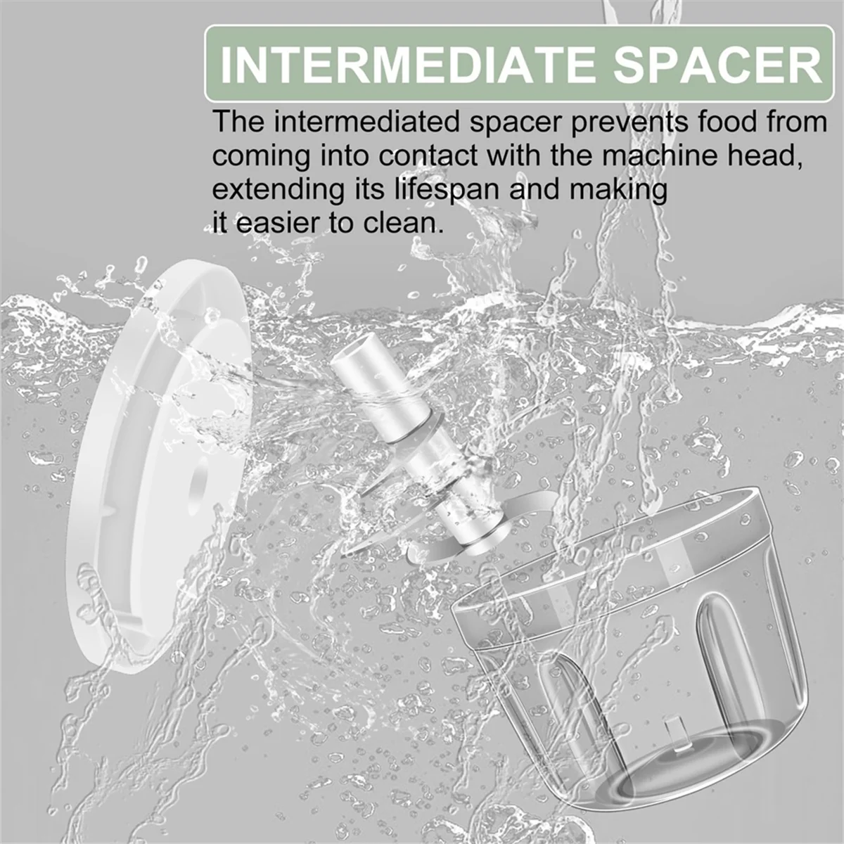 Hachoir Électrique AT13 400ML – Mini Mixeur USB Portable avec 6 Lames