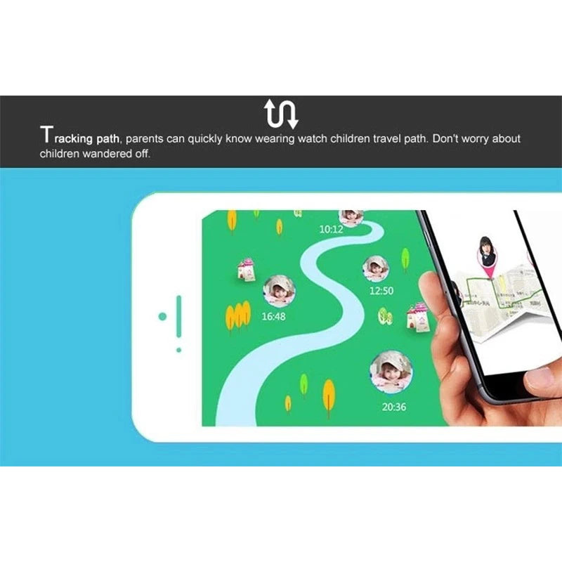 Montre Connectée pour Enfants avec Localisation GPS, Caméra, Vidéo, Musique, Jeux, Réveil et Calculatrice