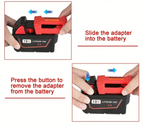 Adaptateur USB pour batterie Milwaukee M18 18V – Double port de charge USB et Type-C