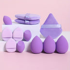 Coffret de 12 Éponges de Maquillage Polyvalentes – 3 Poudriers, 3 Mini Coussinets, 3 Beauty Blenders et 3 Mini Beauty Blenders