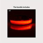 Collier Lumineux Réglable pour Chiens – Sécurité Nocturne, Strié Phosphorescent
