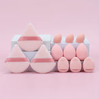 Coffret de 12 Éponges de Maquillage Polyvalentes – 3 Poudriers, 3 Mini Coussinets, 3 Beauty Blenders et 3 Mini Beauty Blenders