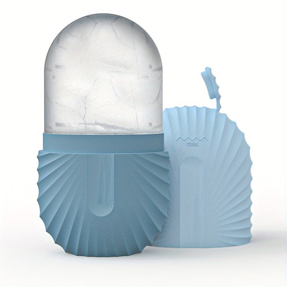 Rouleau de glace pour le visage – Anti-poches yeux, massage facial raffermissant, cube réutilisable et étanche pour soin éclat & beauté de la peau